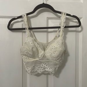Aerie White Lace Bralette